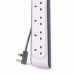 Picture of Belkin 4 Outlet Surge Strip 2M - white/grey