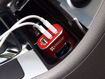 Picture of Exogear Exocharge 3 Port Car Charger - Black/Red