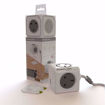 Picture of PowerCube 4 Power Outlets 2xUSB Ports 3M Cable - Grey