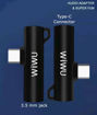 Picture of Wiwu Adapter Type-C to 3.5 Audio Jack & Type-C Converter - Black