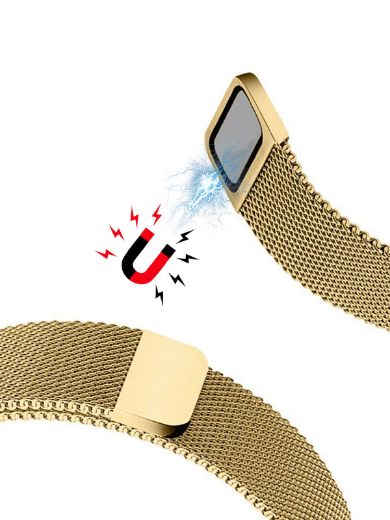 Picture of Just Must Magnetic Metal Band for Fitbit Versa 2 - Gold