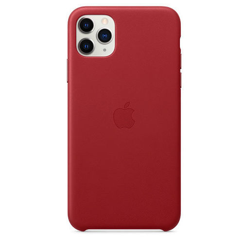 Picture of Apple iPhone 11 Pro Max Leather Case - Red