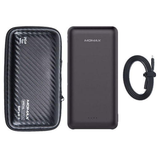 Picture of Momax Ready to Go iPower Minimal PD3 External Battery Pack 20000mAh - Black