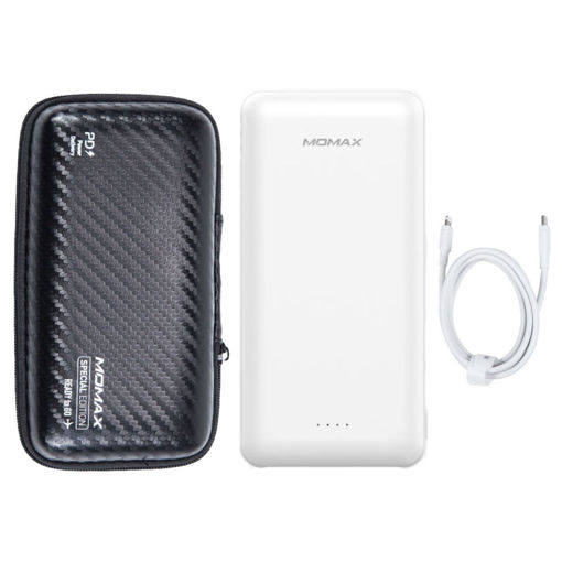 Picture of Momax Ready to Go iPower Minimal PD3 External Battery Pack 20000mAh - White