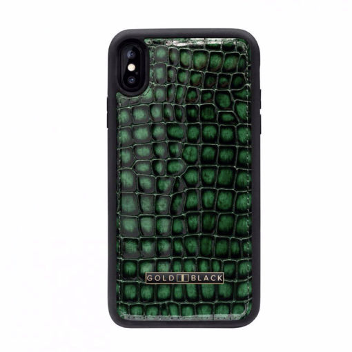 Picture of Gold Black iPhone Xs Max Case - Milano Green