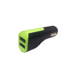 Picture of Goui Viper Q Hi-Power Car Charger 2 USB - Black/Green