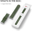 Picture of Ahastyle Premium Silicone Apple Watch Band Tire 41/40/38mm - Army Green