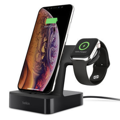 Picture of Belkin Charge Dock For Apple Watch + iPhone - Black
