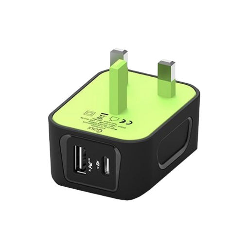 Picture of Goui  Spot Pd Wall Charger Alone UK - Black/Green