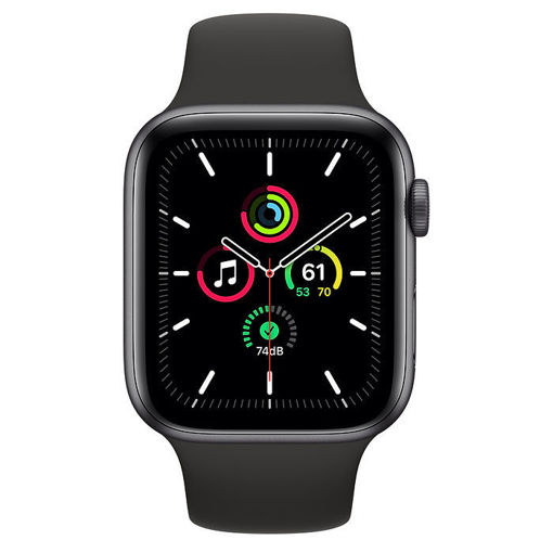 Picture of Apple Watch ( SE GPS 44MM ) Space Gray Aluminum Case with Black Sport Band