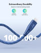 Picture of Ravpower Nylon Braided Type-C to Lightning Cable 0.3M - Blue