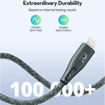 Picture of Ravpower Nylon Braided USB-C to Lightning Cable 0.3M - Green