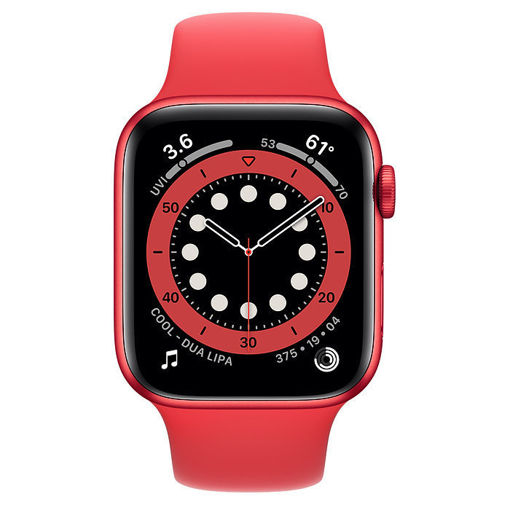 Picture of Apple Watch ( Series 6 GPS 40MM ) Red Aluminum Case with Red Sport Band