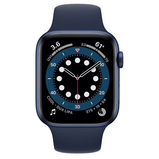 Picture of Apple Watch ( Series 6 GPS 44MM ) Blue Aluminum Case with Deep Navy Sport Band