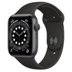 Picture of Apple Watch ( Series 6 GPS 44MM ) Space Gray Aluminum Case with Black Sport Band