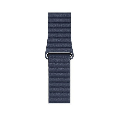 Picture of Apple Leather Loop for Apple Watch 42/44/45/49mm Large - Diver Blue
