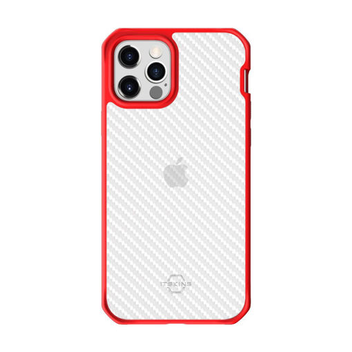 Picture of Itskins Hybird Tek Case for iPhone 12/12 Pro - Red/Transparent