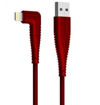Picture of Ravpower Lightning Cable Nylon Yarn Braided 90° Connector 1M - Red