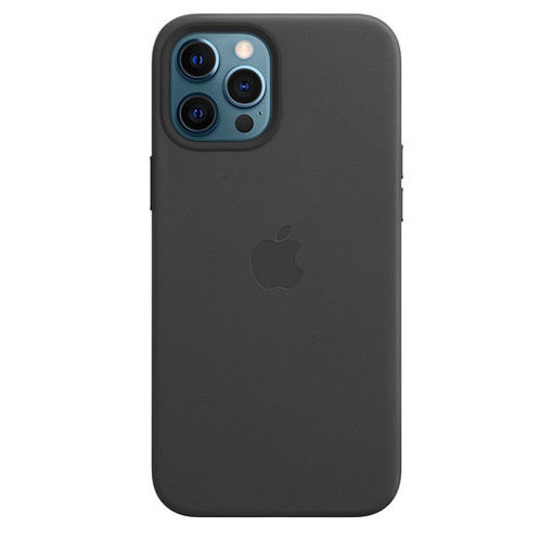 Picture of Apple iPhone 12 Pro Max Leather Case with MagSafe - Black