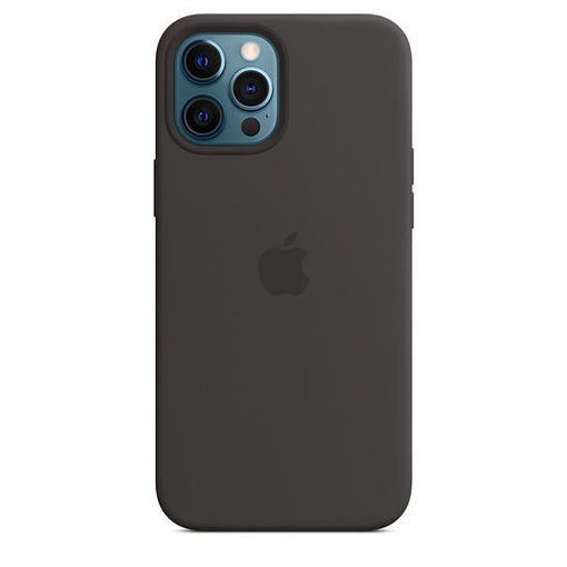 Picture of Apple iPhone 12 Pro Max Silicone Case with MagSafe - Black