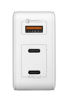 Picture of Momax One Plug 65W 3-Port GaN Charger with 3 Plug - White