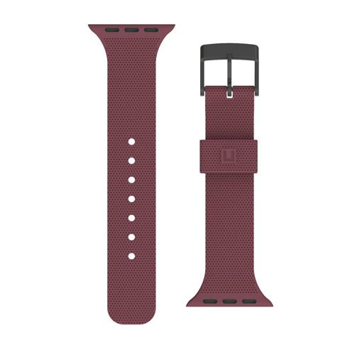 Picture of UAG U Dot Silicone Strap for Apple Watch 42/44/45mm - Aubergine