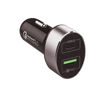 Picture of Momax Dual-Port USB 38W with PD 20W Fast Car Charger - Black