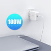 Picture of Choetech 100W Dual USB-C Port Charger - White