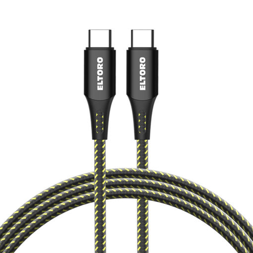 Picture of Eltoro Linea Dura Type-C to Type-C Cable 1.2M - Black/Yellow