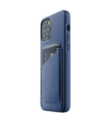 Picture of Mujjo Full Leather Wallet Case for iPhone 12/12 Pro - Blue