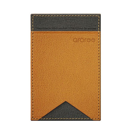 Picture of Araree Stick Pocket Lite Synthetic Leather Universal Card Holder - Saddle Brown