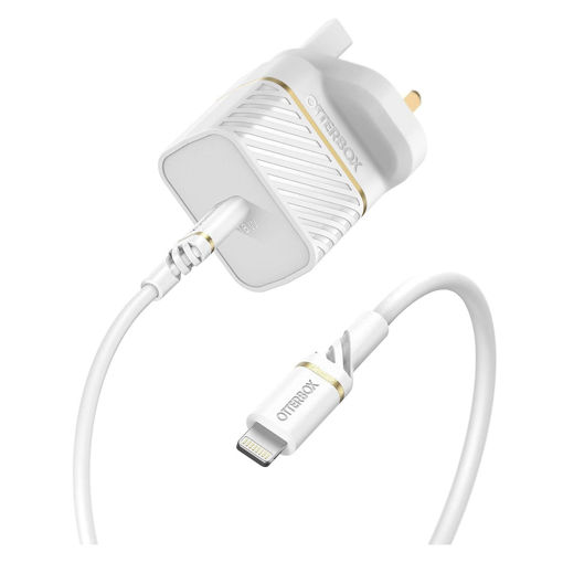 Picture of Otterbox UK Wall Charger Bundle USB C 18W PD + Cable USB C To Lightning 1M - White