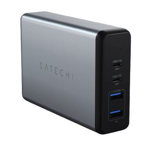 Picture of Satechi Desktop Charger 4 Ports 108W Pro 2 X USB-C + 2 USB-A - Space Gray