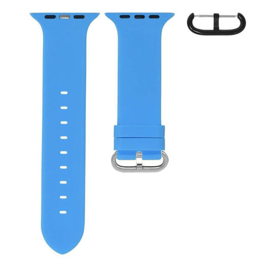 Picture of Horus Apple Watch Strap 45/44/42mm - Miami Blue Rubber