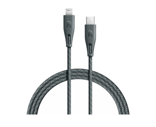 Picture of Ravpower Nylon Braided Type-C to Lightning Cable 1.2M - Green