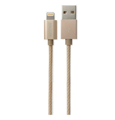 Picture of Zendure Braided Aluminum Charg/Sync Lightning Cable 1M - Gold