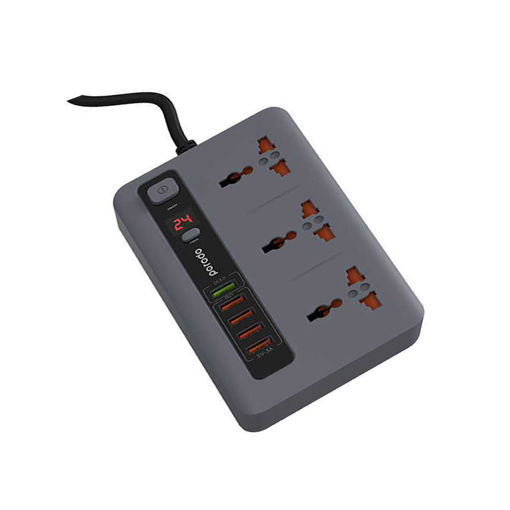 Picture of Porodo Multi-Socket with Timer - Gray