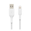 Picture of Belkin Braided Lightning to USB-A Cable 1M - White