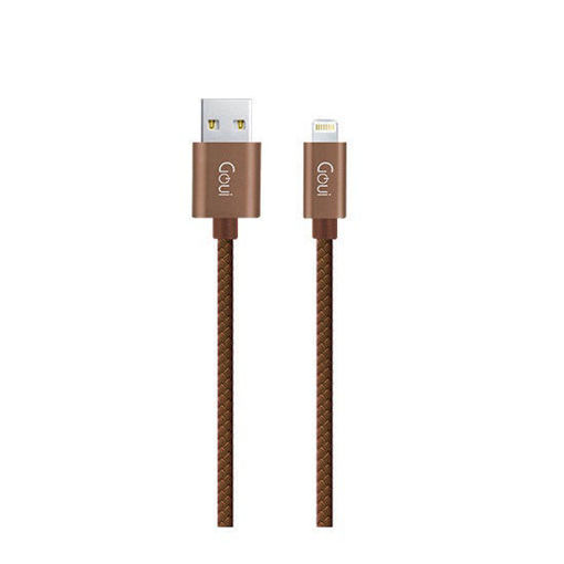 Picture of Goui 8 Pin Fashion USB-A to Lightning Cable 1M - Brown