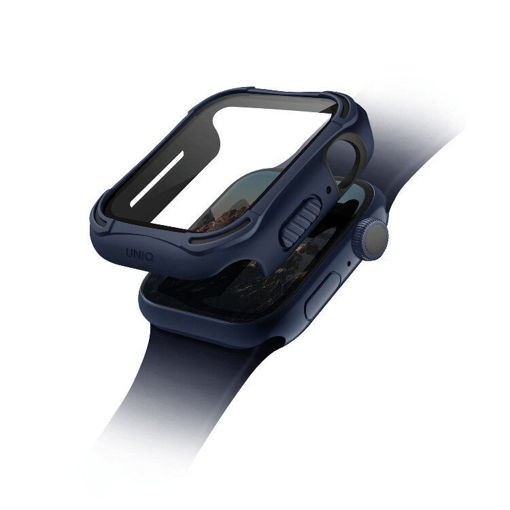 Picture of Uniq Torres Antimicrobial With 9H Tempered Glass Screen Protection Case for Apple Watch 40mm - Nautical Blue