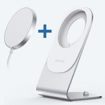 Picture of Choetech Magnetic Wireless Charging + Stand Holder - White