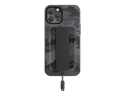 Picture of Uniq Hybrid Case for iPhone 12/12 Pro Heldro Designer Edition Antimicrobial - Charcoal Camo