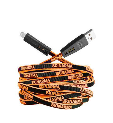 Picture of Skinarma Tenso Charging Cable USB-A to Lightning 1.2M - Neon Orange