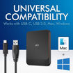 Picture of LaCie Portable Drive SSD USB 3.1 USB-C 1TB - Black