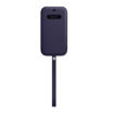 Picture of Apple iPhone 12 Pro Max Leather Sleeve Case with MagSafe - Deep Violet