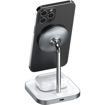 Picture of Satechi Magnetic 2 in 1 Wireless Charging Stand - Space Gray
