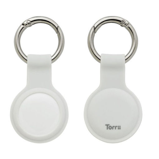 Picture of Torrii Bonjelly Silicone Key Ring for Apple AirTag - White