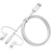 Picture of OtterBox 3 in 1 USB-A to Micro/Lightning/USB-C Cable - White