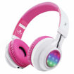 Picture of Riwbox WT-7S LED Wireless Headphones - Pink/White