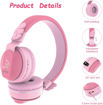 Picture of Riwbox BT05 Wings Foldable Headphones Wireless Bluetooth - Pink/Red